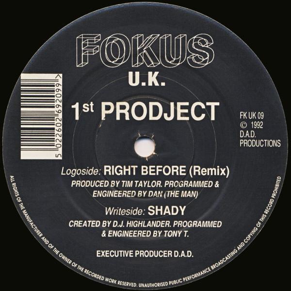 1st Prodject - Right Before (Remix) / Shady
