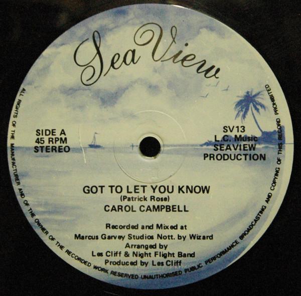 Carol Campbell (2) - Got To Let You Know