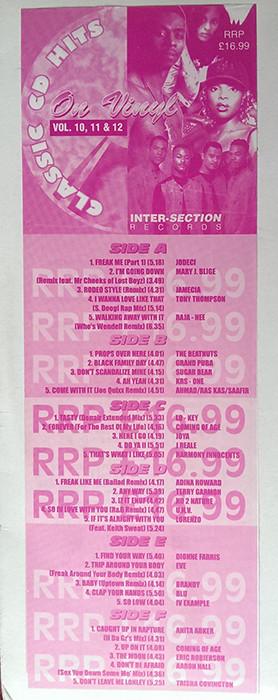  - Classic CD Hits On Vinyl Vol. 10, 11 & 12