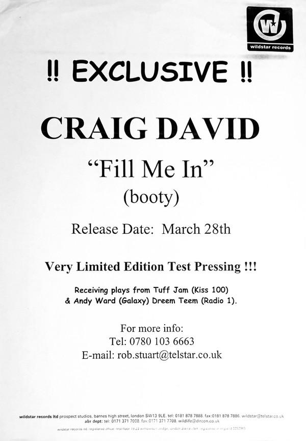 Craig David - Fill Me In