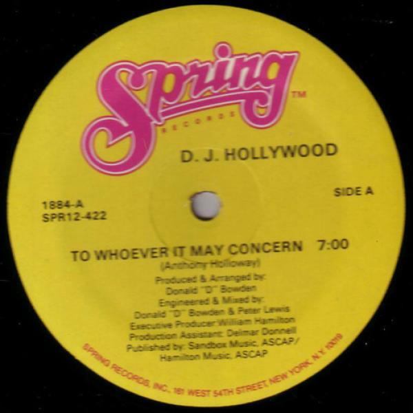 DJ Hollywood - To Whoever It May Concern