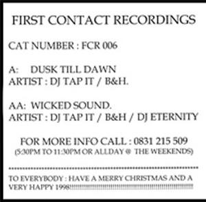 DJ Tap It & B&H, DJ Eternity - Dusk Till Dawn / Wicked Sound
