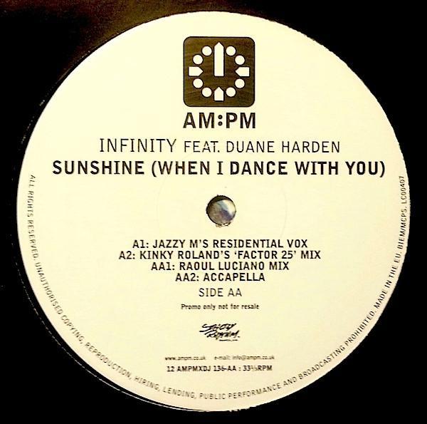 Duane Harden, Infinity - Sunshine (When I Dance With You)