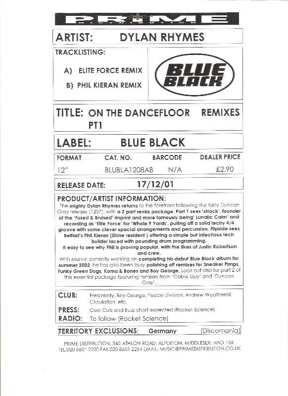 Dylan Rhymes - On The Dancefloor Remixes PT1