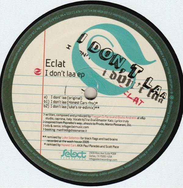 Eclat - I Don't Laa EP