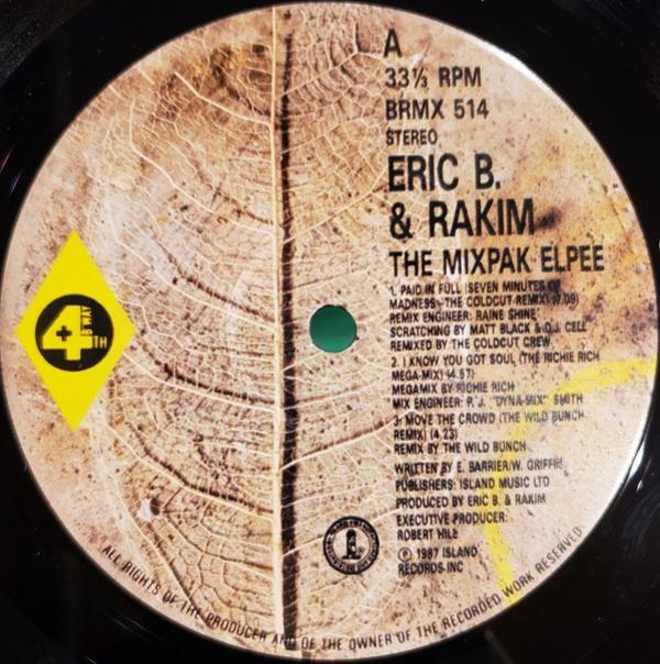 Eric B. & Rakim - The Mixpak Elpee