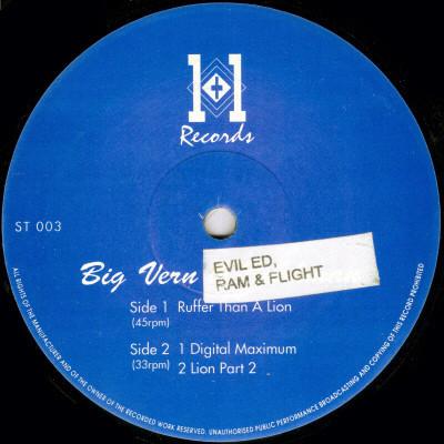Evil Ed, Big Vern, Ram (20), Flight (10) - Ruffer Than A Lion / Digital Maximum