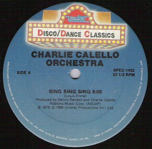 Ferrara, The Charlie Calello Orchestra - Sing, Sing, Sing / Love Attack
