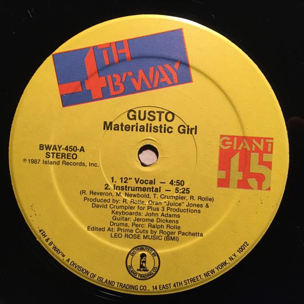 Gusto (4) - Materialistic Girl