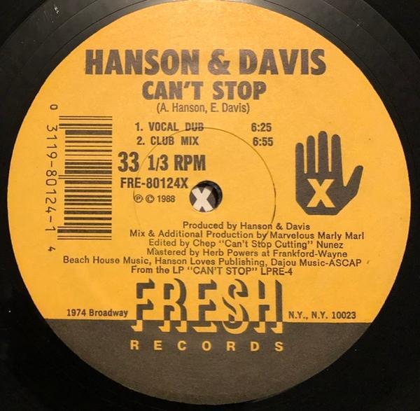 Hanson & Davis - Can't Stop