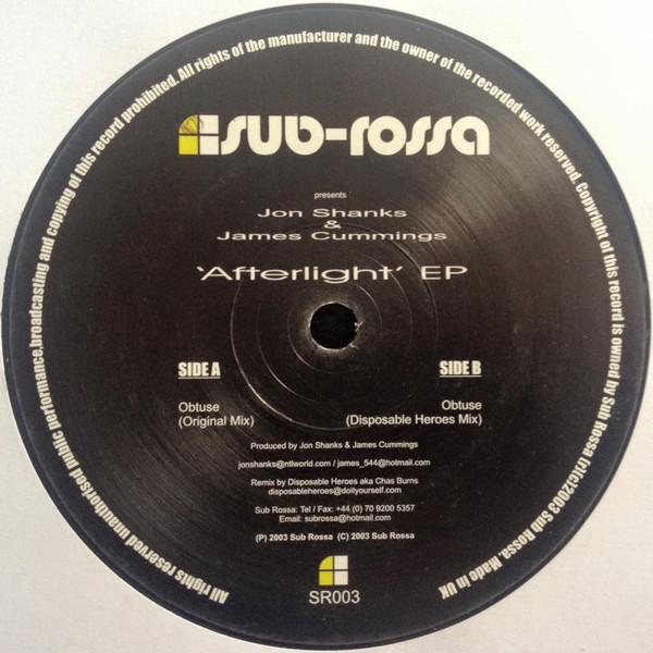 James Cummings, Jon Shanks - Afterlight EP