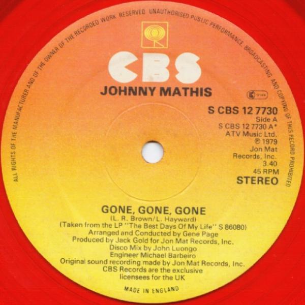 Johnny Mathis - Gone, Gone, Gone