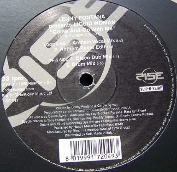 Lenny Fontana, Liquid Women - Come And Go With Me