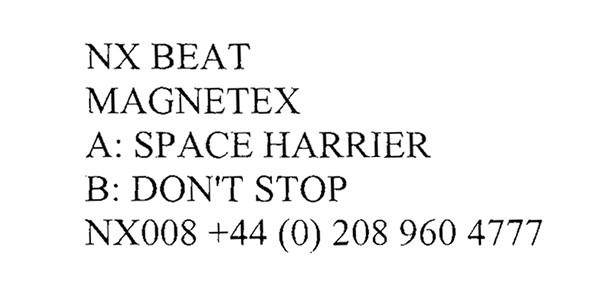 Magnetex - Space Harrier / Don't Stop
