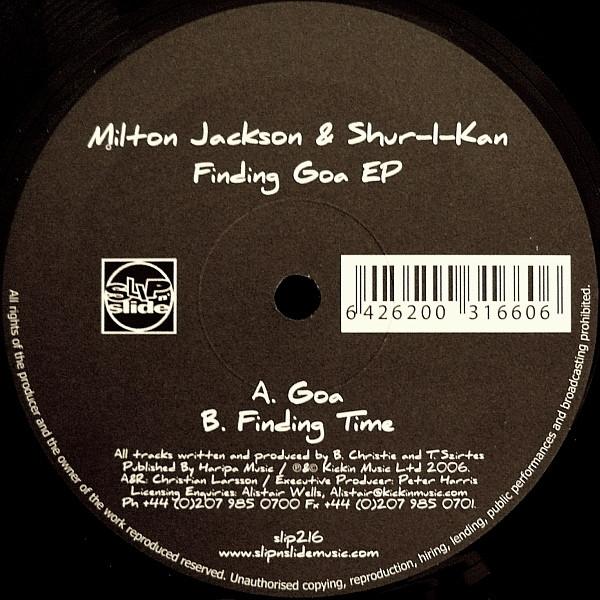 Milton Jackson, Shur-i-kan - Finding Goa EP