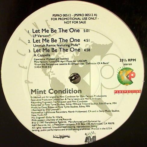 Mint Condition - Let Me Be The One