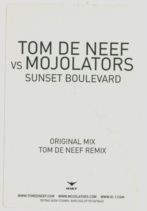 Mojolators, Tom De Neef - Sunset Boulevard
