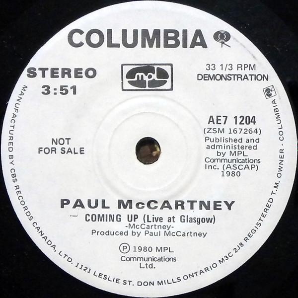 Paul McCartney - Coming Up (Live At Glasgow)