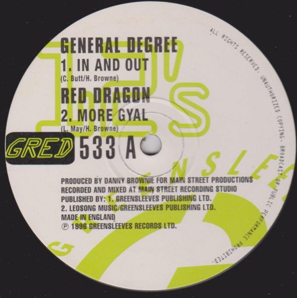 Red Dragon, General Degree, Spragga Benz - In And Out / More Gyal / Mad House Tek Him