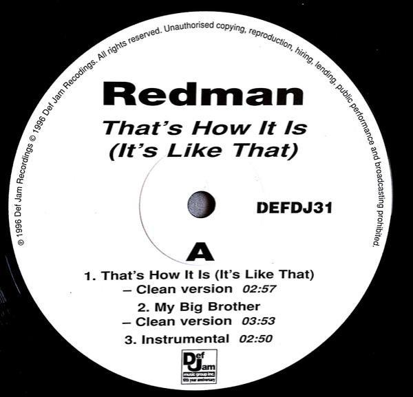 Redman - That's How It Is (It's Like That)