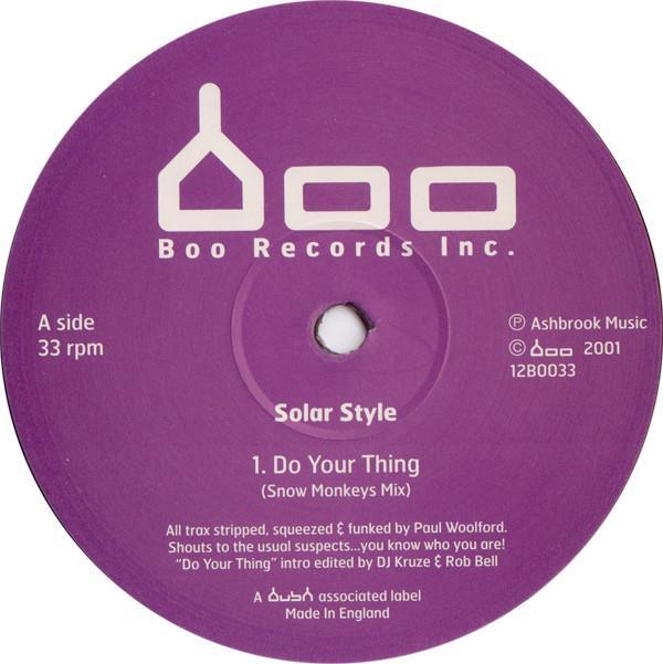 Solar Style - Do Your Thing / Hype