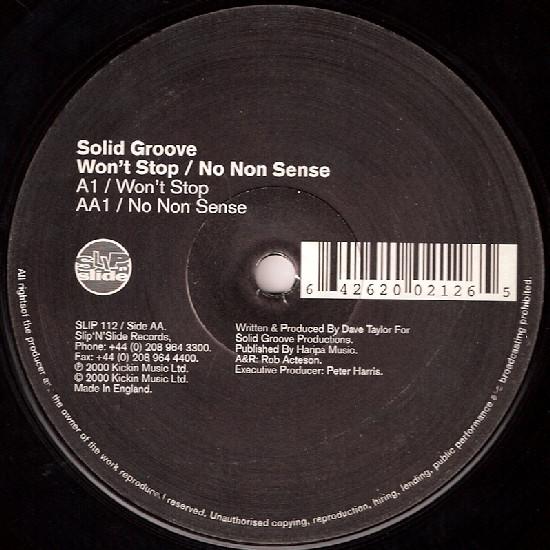 Solid Groove - Won't Stop / No Non Sense