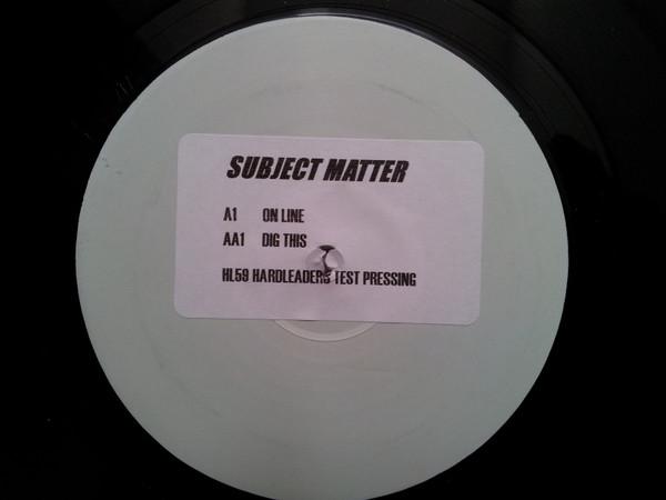 Subject Matter - Online / Dig This