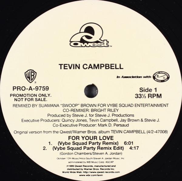 Tevin Campbell - For Your Love (Remixes)