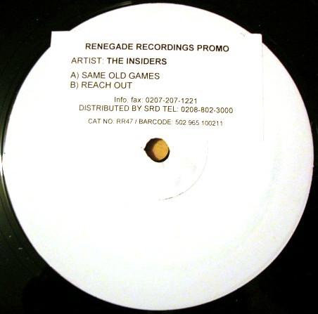 The Insiders - Same Old Games / Reach Out
