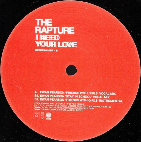 The Rapture - I Need Your Love (Ewan Pearson Remixes)