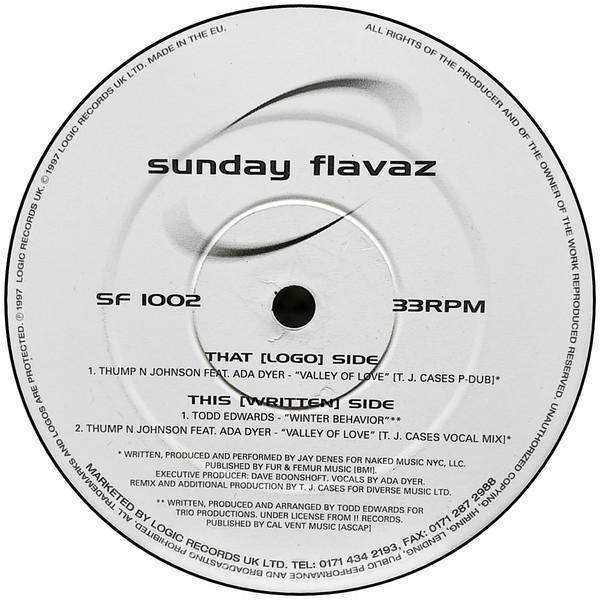 Todd Edwards, Ada Dyer, Thump'N'Johnson - Valley Of Love / Winter Behavior