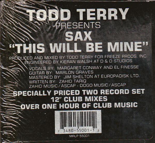 Todd Terry, Sax - This Will Be Mine